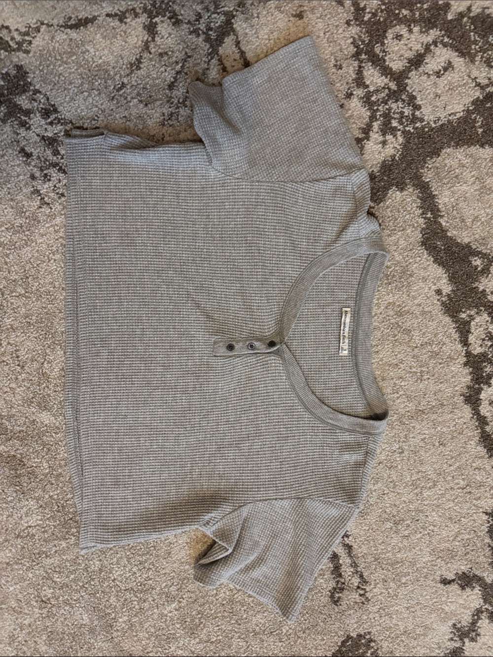 Abercrombie & Fitch Women's Waffle Knit Henley Top!
